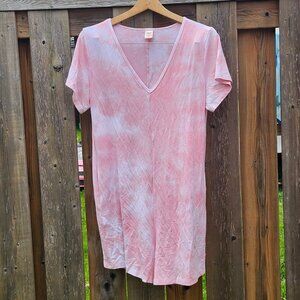 Smash + Tess White and Pink Romper Shorts Shorty Romper Size Medium Made in CAN